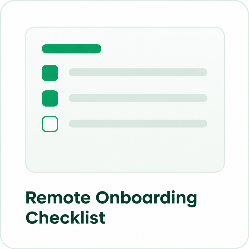 Screenshot of a task checklist interface with completed items marked in green