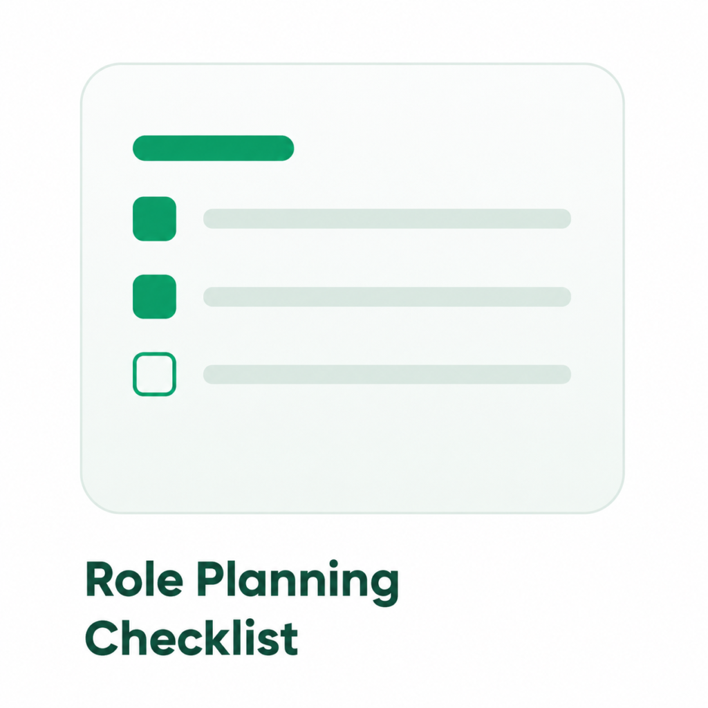 Screenshot of a task checklist interface with completed items marked in green
